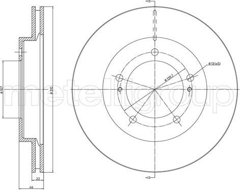 Cifam 800-1573 - Brake Disc autospares.lv