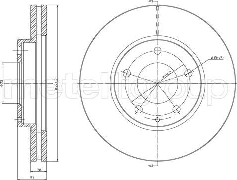 Cifam 800-1572 - Brake Disc autospares.lv