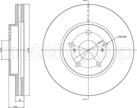 Cifam 800-1577C - Brake Disc autospares.lv