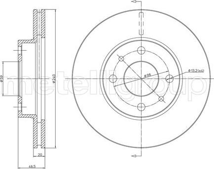 Cifam 800-157 - Brake Disc autospares.lv