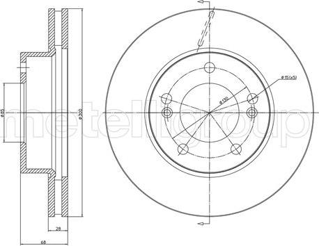 Cifam 800-1652C - Brake Disc autospares.lv