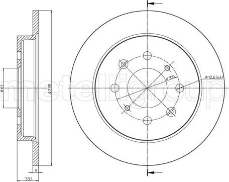 Cifam 800-1664C - Brake Disc autospares.lv