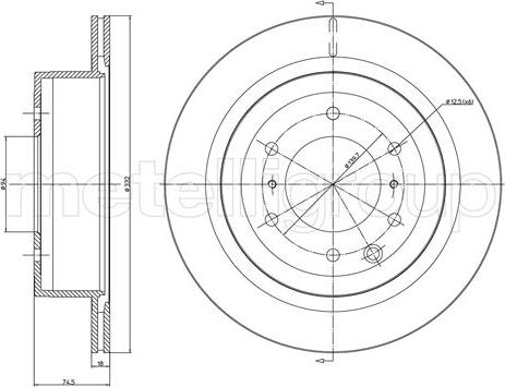 Cifam 800-1663C - Brake Disc autospares.lv