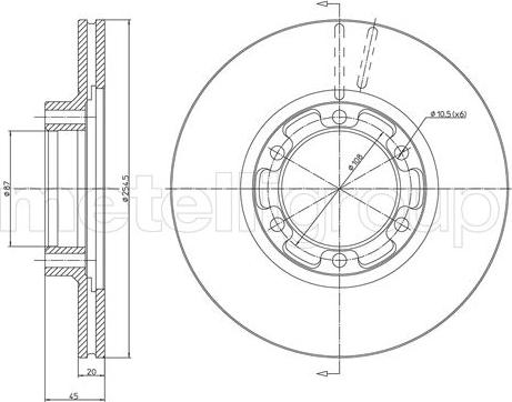 Cifam 800-1615 - Brake Disc autospares.lv