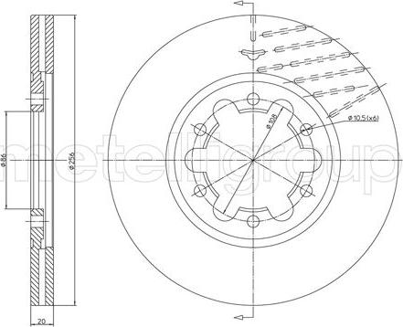 Cifam 800-1618 - Brake Disc autospares.lv