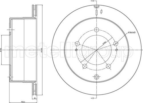 Cifam 800-1680C - Brake Disc autospares.lv