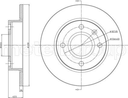 Cifam 800-168 - Brake Disc autospares.lv