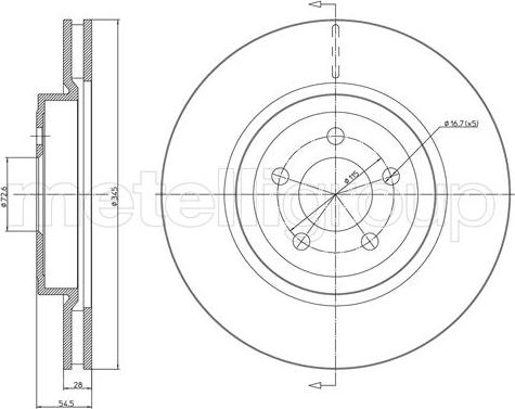 Cifam 800-1632C - Brake Disc autospares.lv