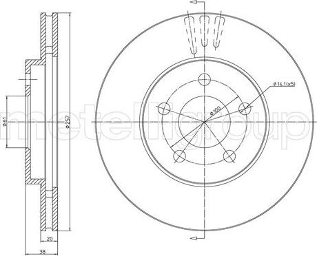 Cifam 800-1629C - Brake Disc autospares.lv