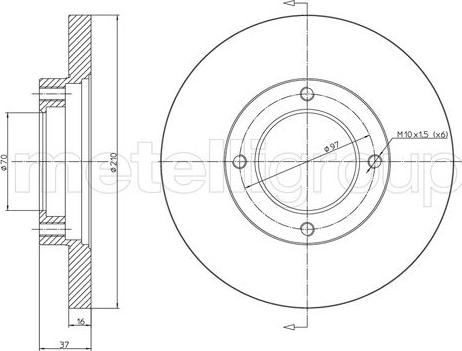 Cifam 800-1623 - Brake Disc autospares.lv