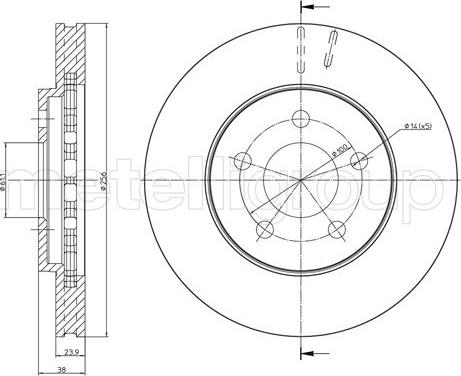 Cifam 800-1622 - Brake Disc autospares.lv