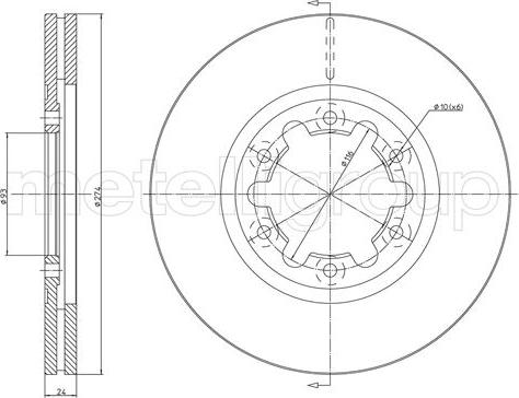 Cifam 800-1675C - Brake Disc autospares.lv