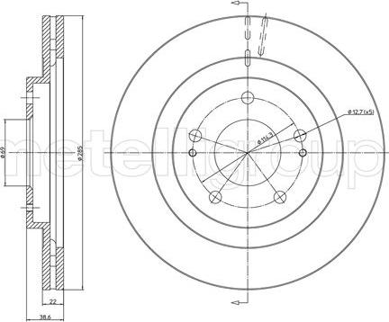 Cifam 800-1099 - Brake Disc autospares.lv