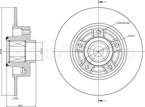 Cifam 800-1095 - Brake Disc autospares.lv