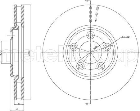 Cifam 800-1097C - Brake Disc autospares.lv