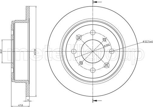 Cifam 800-1049C - Brake Disc autospares.lv