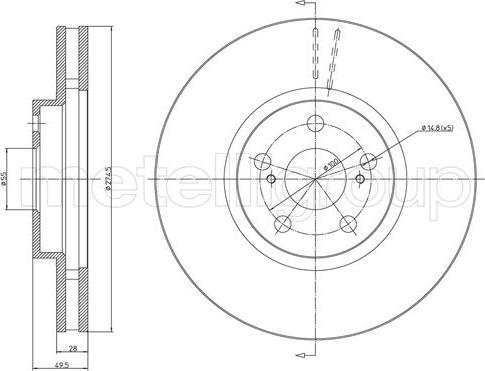 Cifam 800-1059C - Brake Disc autospares.lv