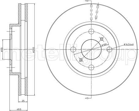 Cifam 800-1056C - Brake Disc autospares.lv