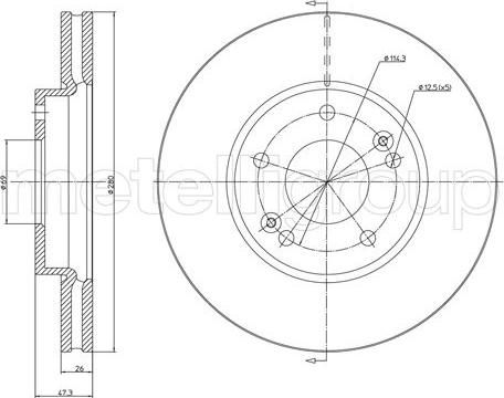 Cifam 800-1053C - Brake Disc autospares.lv