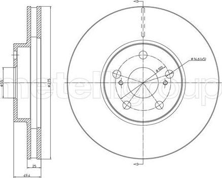 Cifam 800-1057C - Brake Disc autospares.lv