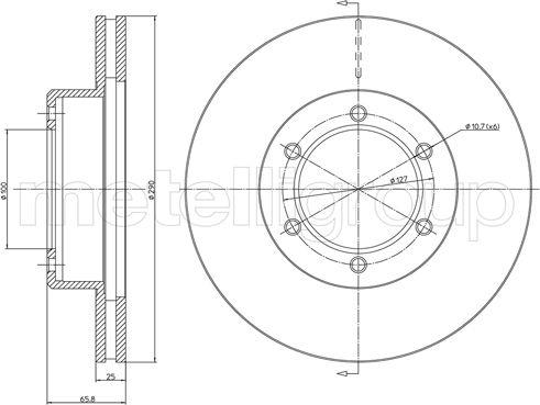 Cifam 800-1065C - Brake Disc autospares.lv