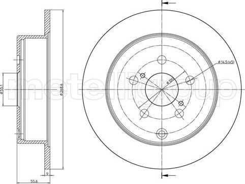 Cifam 800-1063C - Brake Disc autospares.lv