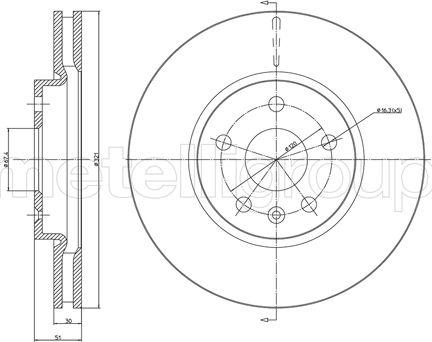 Cifam 800-1005C - Brake Disc autospares.lv