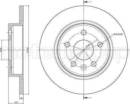 Cifam 800-1002C - Brake Disc autospares.lv