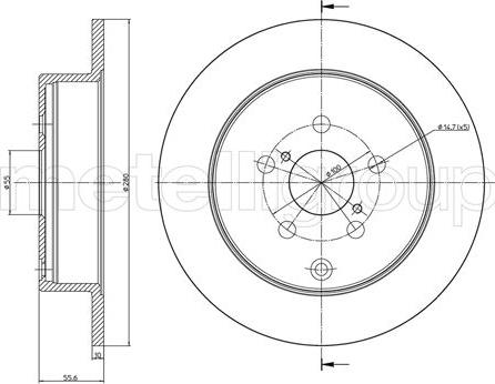 Cifam 800-1010C - Brake Disc autospares.lv