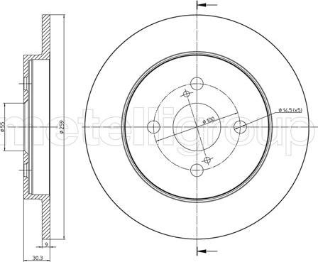 Cifam 800-1013C - Brake Disc autospares.lv