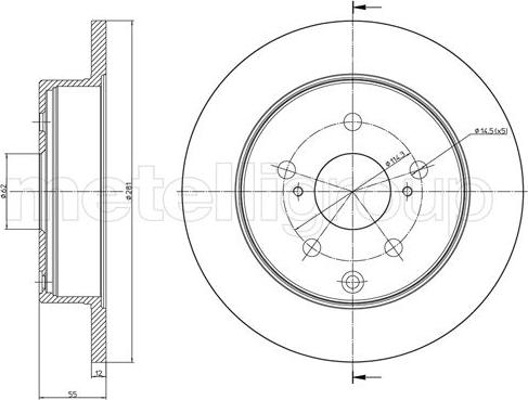 Cifam 800-1012C - Brake Disc autospares.lv