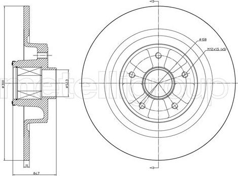 Cifam 800-1089 - Brake Disc autospares.lv