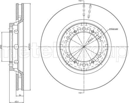 Cifam 800-1080C - Brake Disc autospares.lv