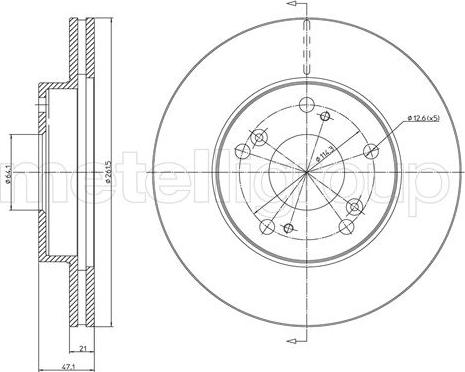 Cifam 800-1082C - Brake Disc autospares.lv