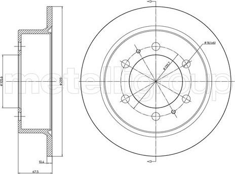 Cifam 800-1034C - Brake Disc autospares.lv