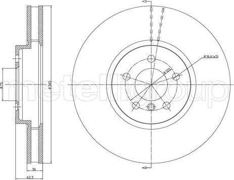 Cifam 800-1030C - Brake Disc autospares.lv