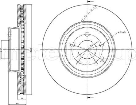 Cifam 800-1029C - Brake Disc autospares.lv