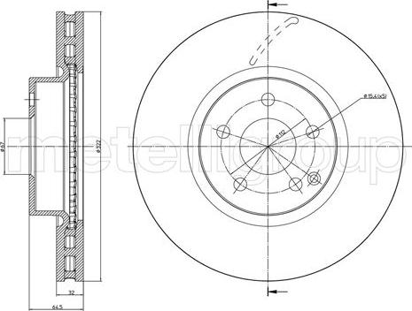 Cifam 800-1026C - Brake Disc autospares.lv