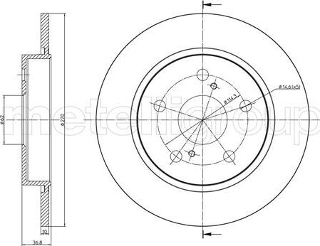 Cifam 800-1022C - Brake Disc autospares.lv