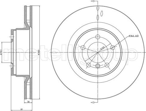 Cifam 800-1169C - Brake Disc autospares.lv