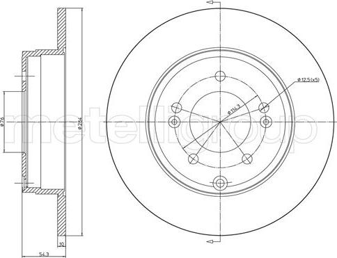 Cifam 800-1161C - Brake Disc autospares.lv