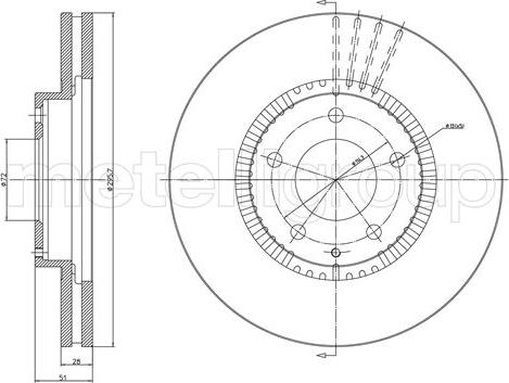 Cifam 800-1163C - Brake Disc autospares.lv