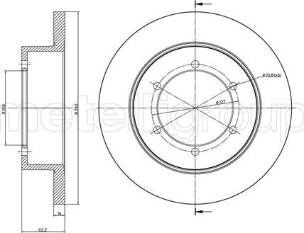 Cifam 800-1109C - Brake Disc autospares.lv