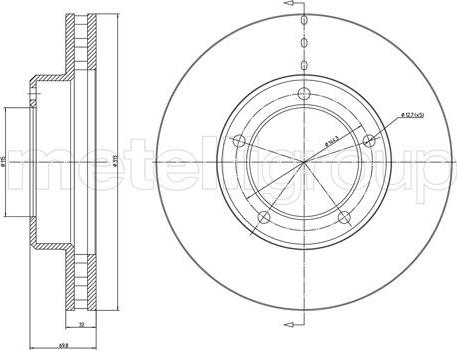 Cifam 800-1100C - Brake Disc autospares.lv