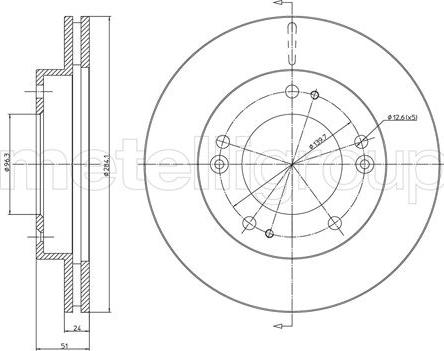 Cifam 800-1101C - Brake Disc autospares.lv