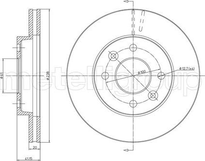 Cifam 800-110 - Brake Disc autospares.lv