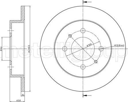 Cifam 800-1114C - Brake Disc autospares.lv