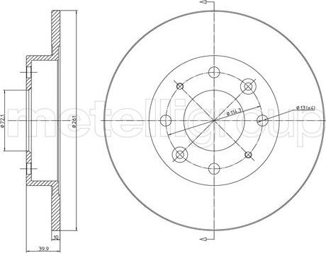 Cifam 800-1111C - Brake Disc autospares.lv