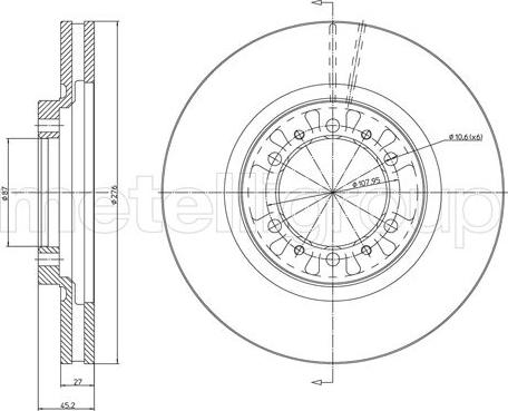 Cifam 800-1187C - Brake Disc autospares.lv