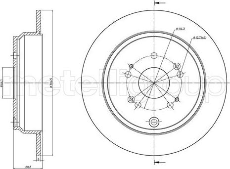 Cifam 800-1135C - Brake Disc autospares.lv